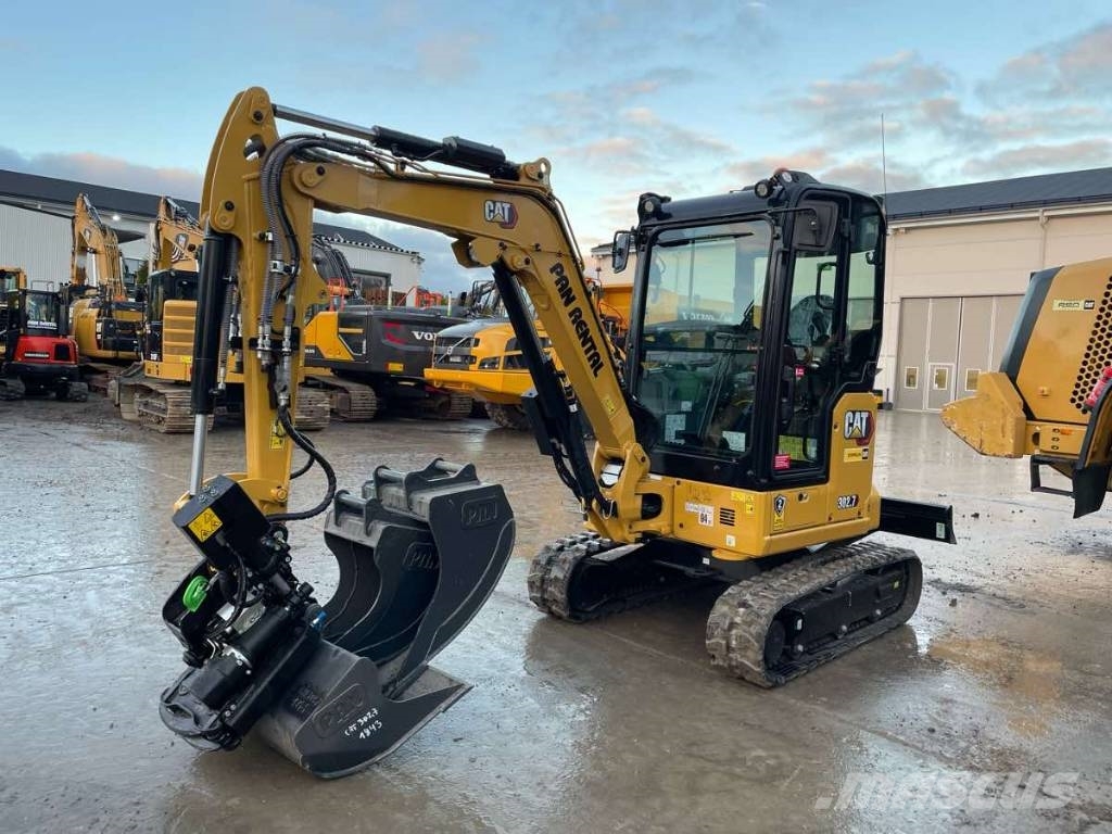 CAT 302.7 Uthyres/For Rental Mini ekskavatörler, 7 tona dek
