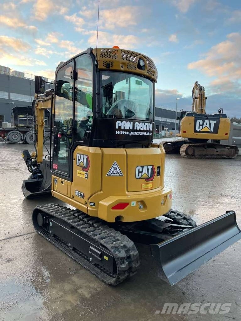 CAT 302.7 Uthyres/For Rental Mini ekskavatörler, 7 tona dek