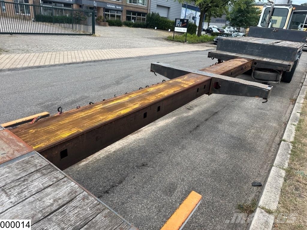 Nooteboom Lowbed 640 cm extendable, Hydraulic suspension Diepladers