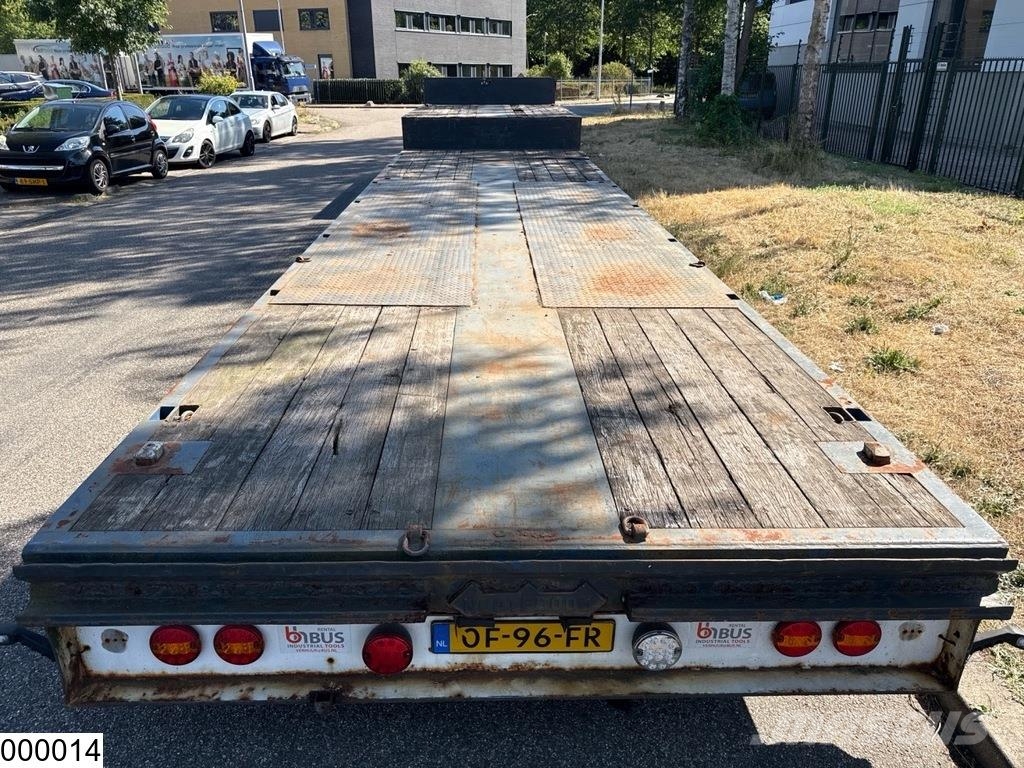 Nooteboom Lowbed 640 cm extendable, Hydraulic suspension Diepladers