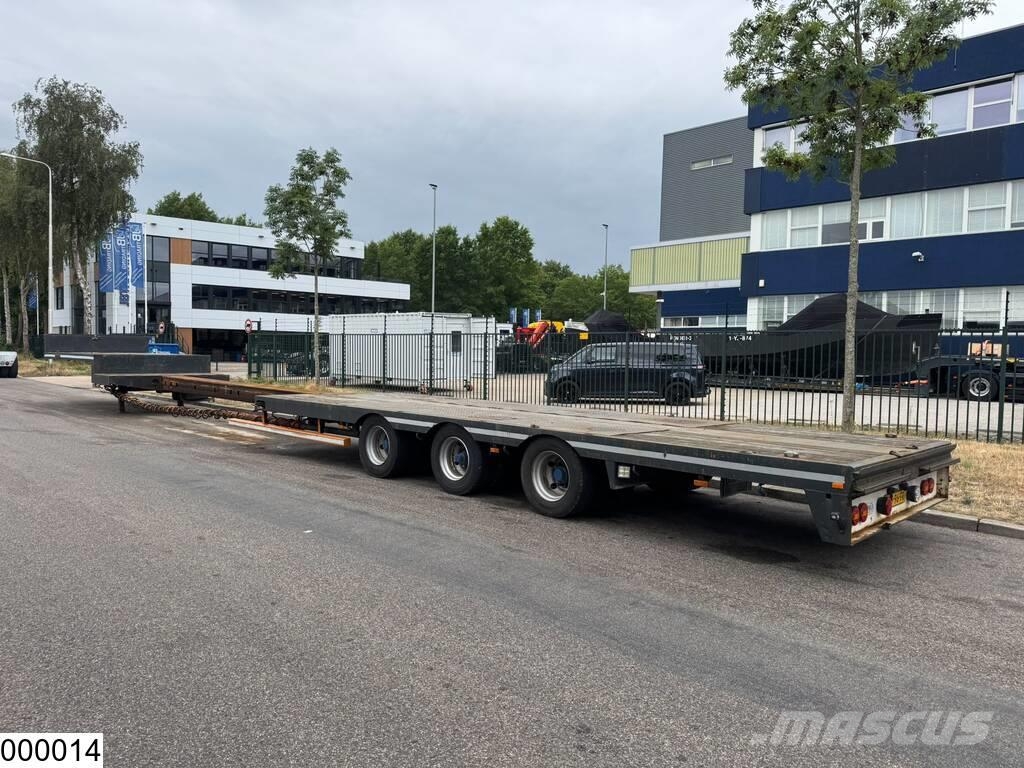 Nooteboom Lowbed 640 cm extendable, Hydraulic suspension Diepladers