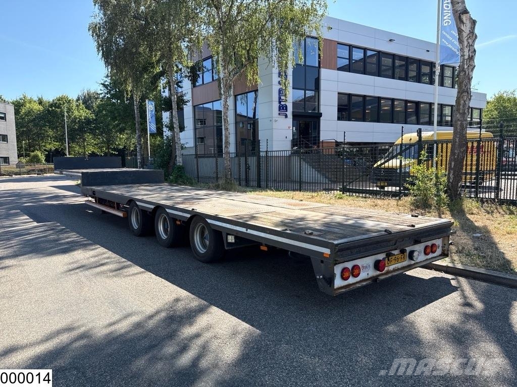 Nooteboom Lowbed 640 cm extendable, Hydraulic suspension Diepladers