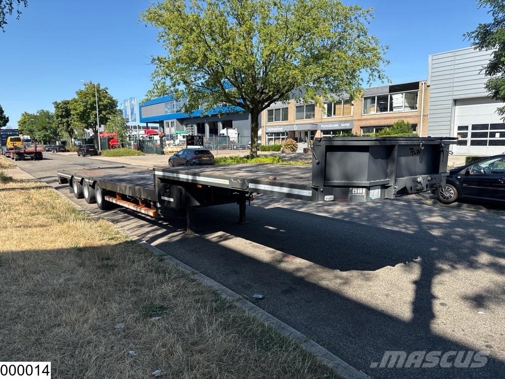 Nooteboom Lowbed 640 cm extendable, Hydraulic suspension Diepladers