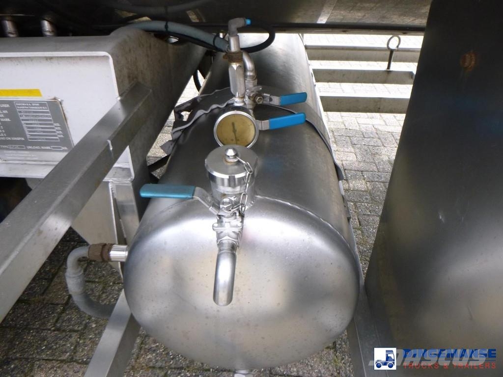 Parcisa Chemical tank inox L4BH 37.5 / 1 comp Poluprikolice cisterne