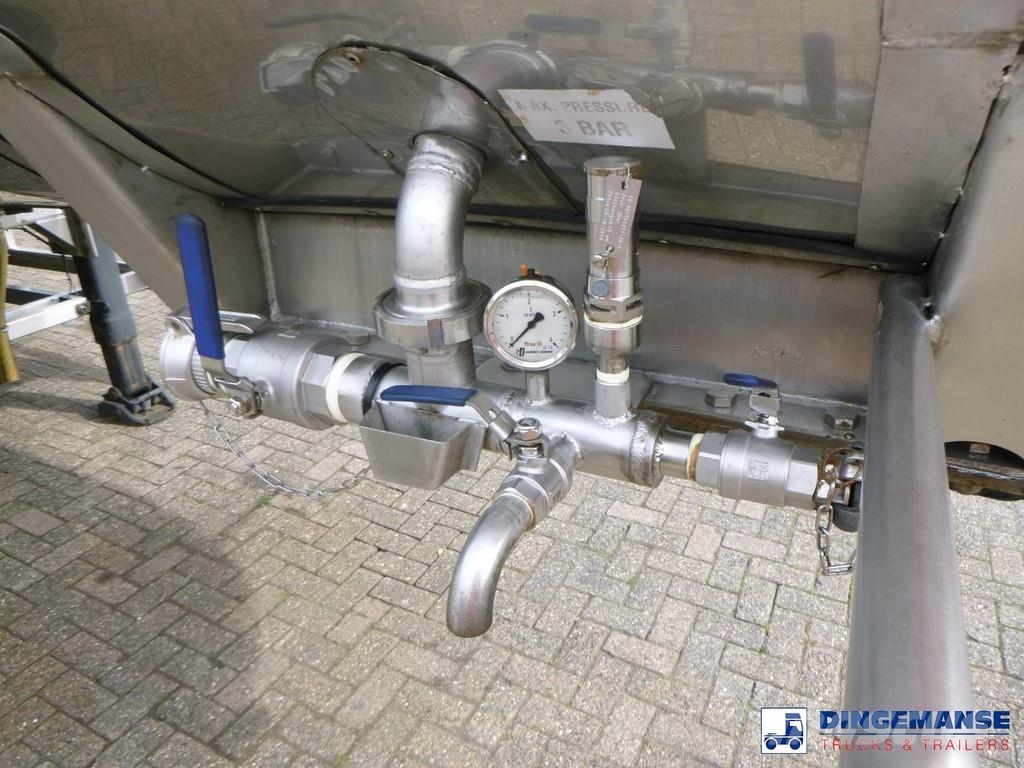 Parcisa Chemical tank inox L4BH 37.5 / 1 comp Poluprikolice cisterne