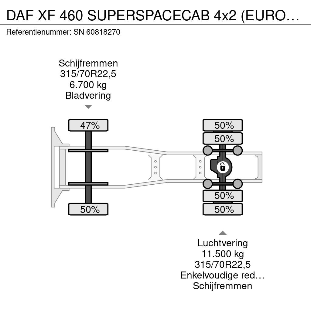 DAF XF 460 SUPERSPACECAB 4x2 (EURO 6 / AS-TRONIC / MX- 트랙터 유닛