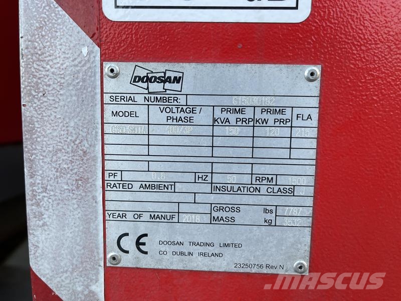 Doosan G150 Dizel agregati