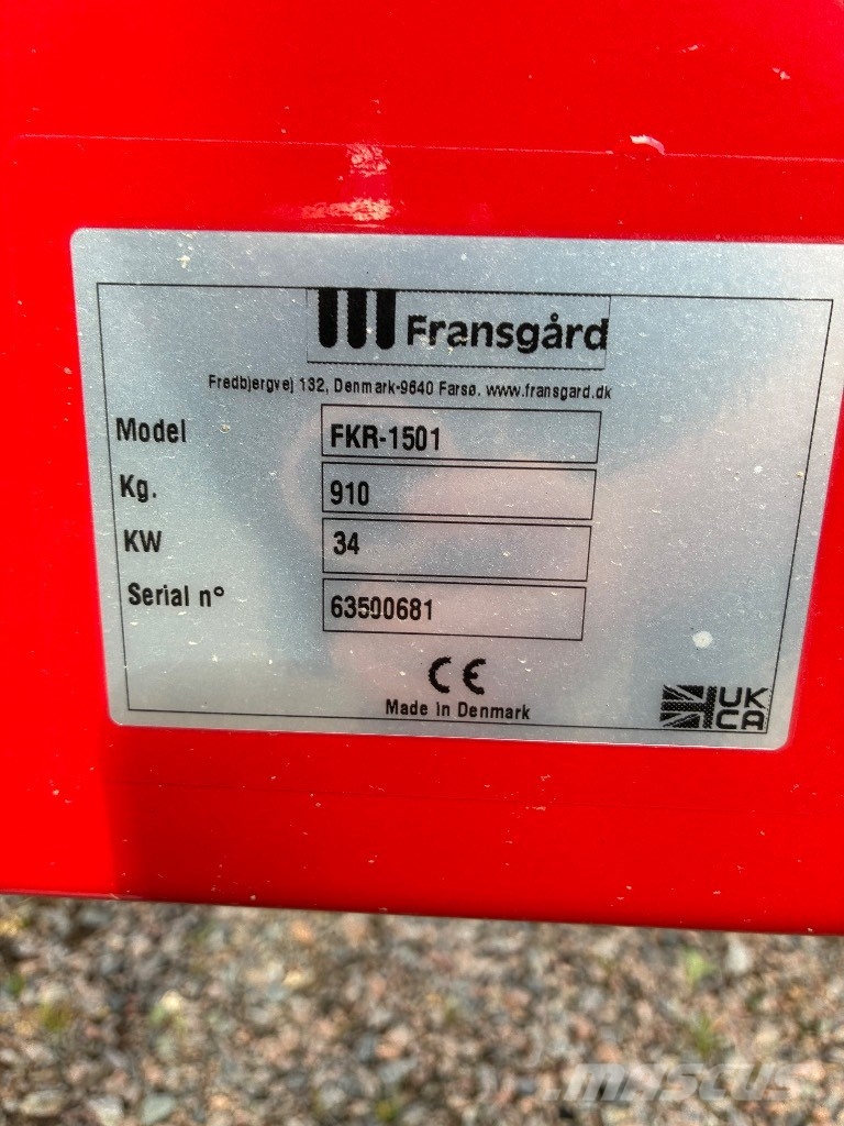 Fransgård FKR 1501 H Kedjeröjare Agricoltura - Altro