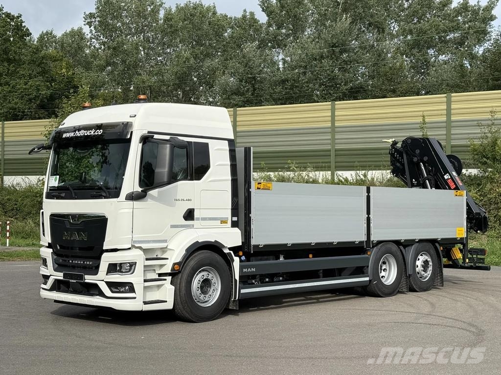 MAN TGS 26.520 MAN TGS 26.520 LL 6x2 Hiab 228-6 Kran Allterrängkranar