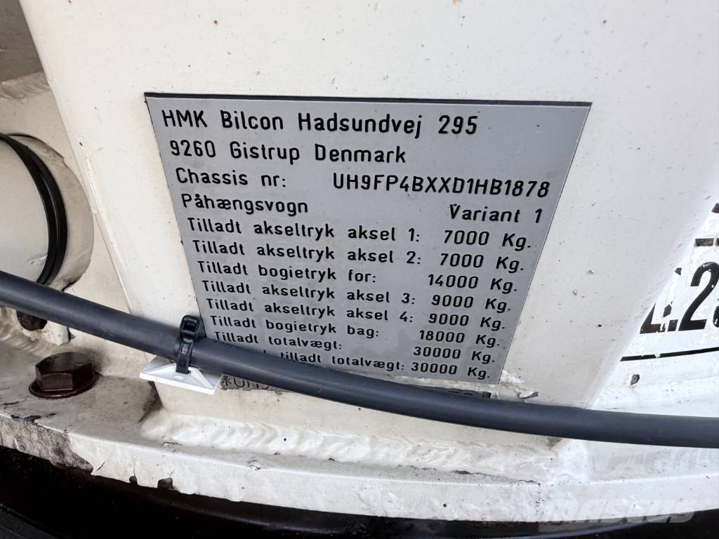  HMK Bilcon 30 t. 4 akslet 42 m3 Silo tank 6 rum Tanker trailers