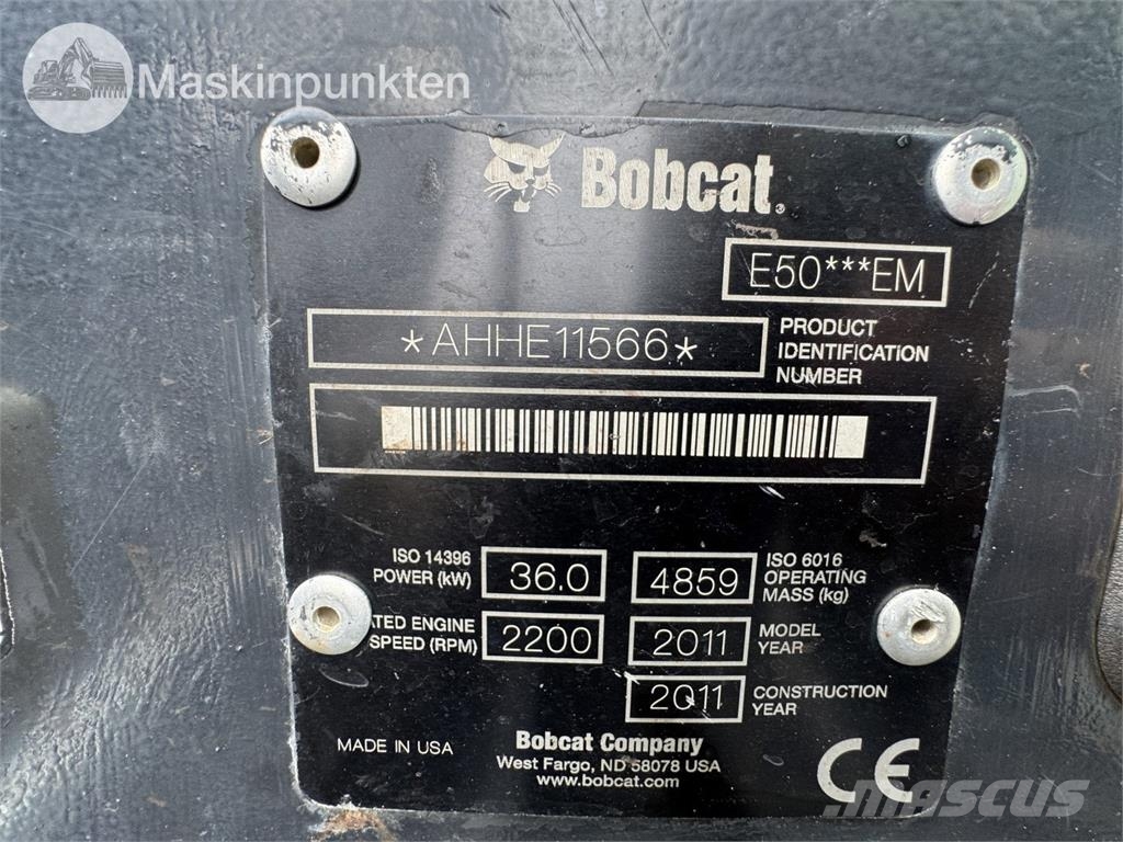 Bobcat E50 Minigrävare < 7t