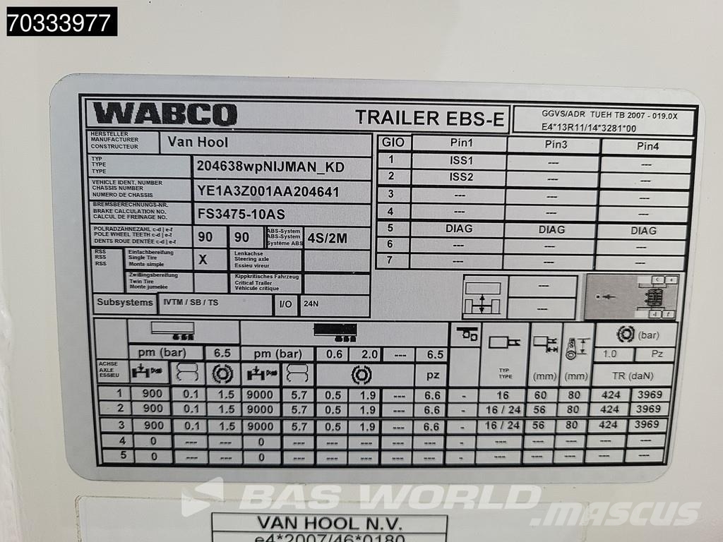 Van Hool UNUSED LNG Tank 59.000 Ltrs APK 05-27 Autocisternas