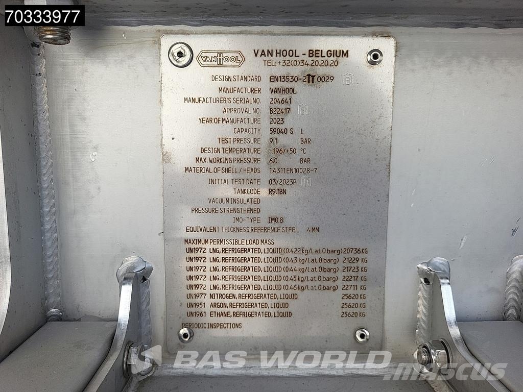 Van Hool UNUSED LNG Tank 59.000 Ltrs APK 05-27 Tankopleggers