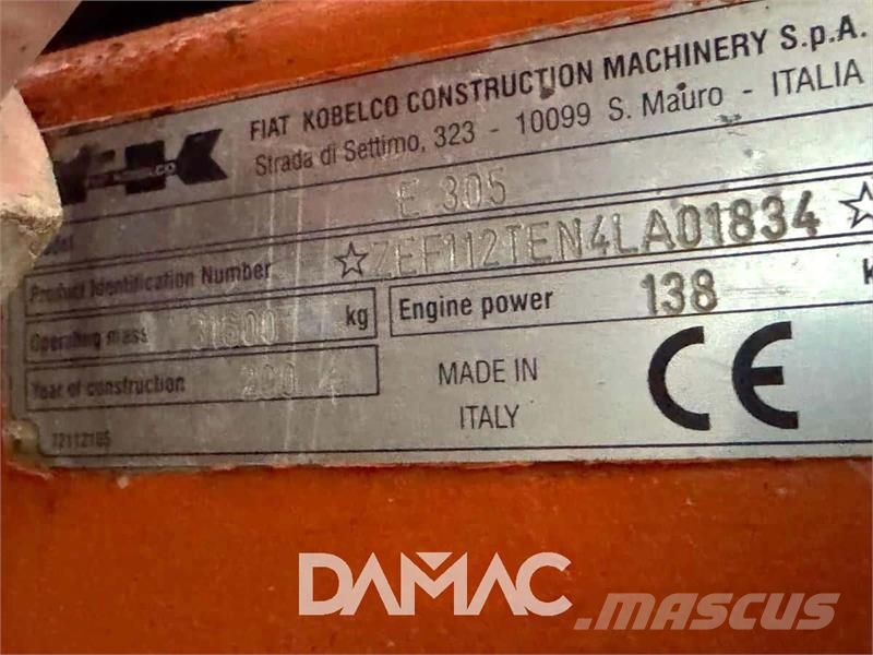 Fiat KOBELCO E305 Lánctalpas kotrók