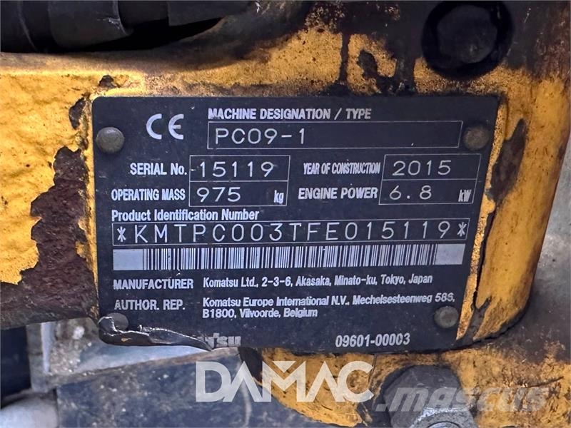 Komatsu PC09 Miniescavatori
