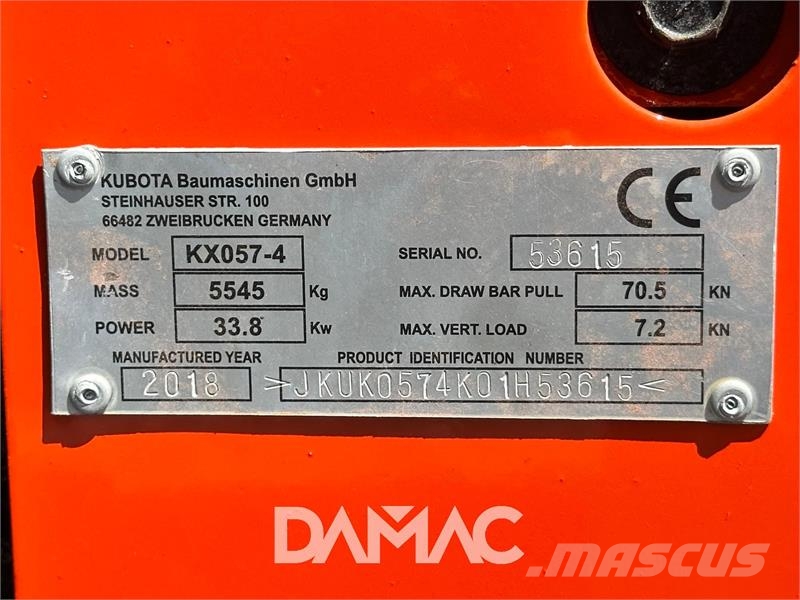 Kubota KX57-4 Minibagger < 7t