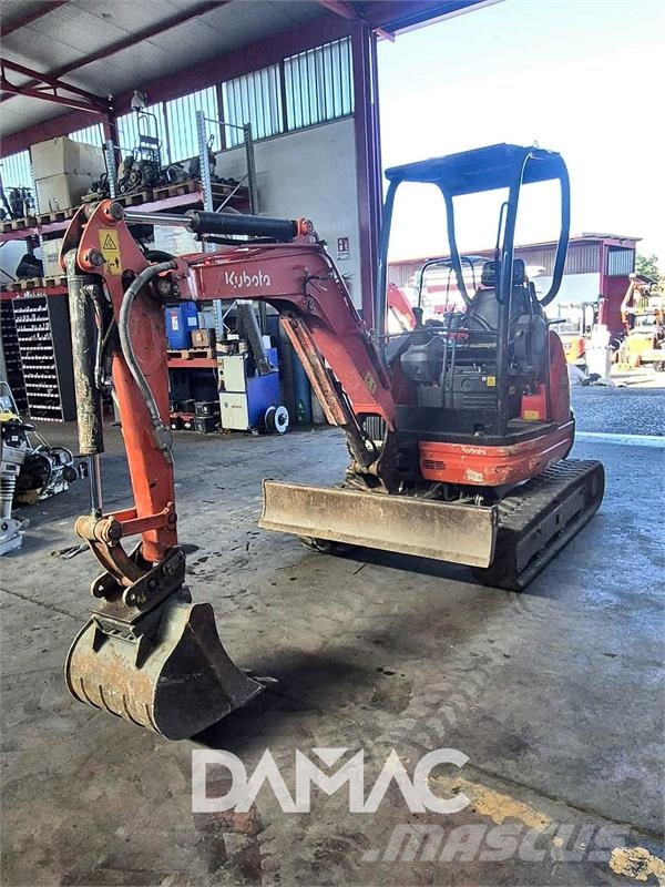 Kubota U20-3a Mini ekskavatörler, 7 tona dek