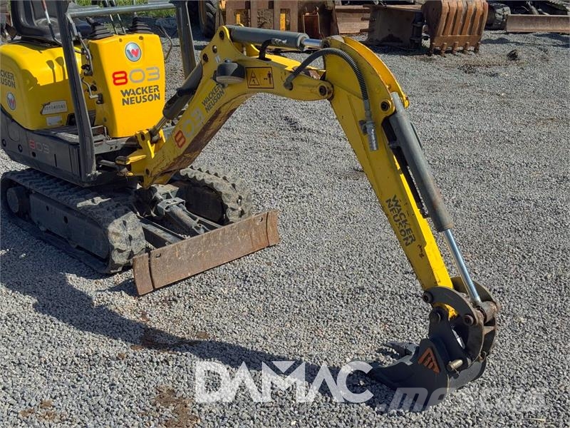 Wacker Neuson 803 Mini ekskavatörler, 7 tona dek