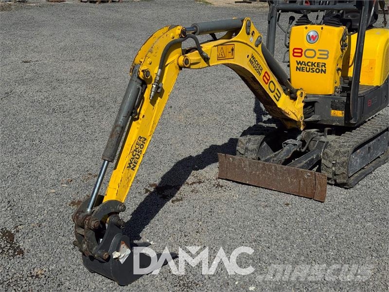 Wacker Neuson 803 Mini ekskavatörler, 7 tona dek