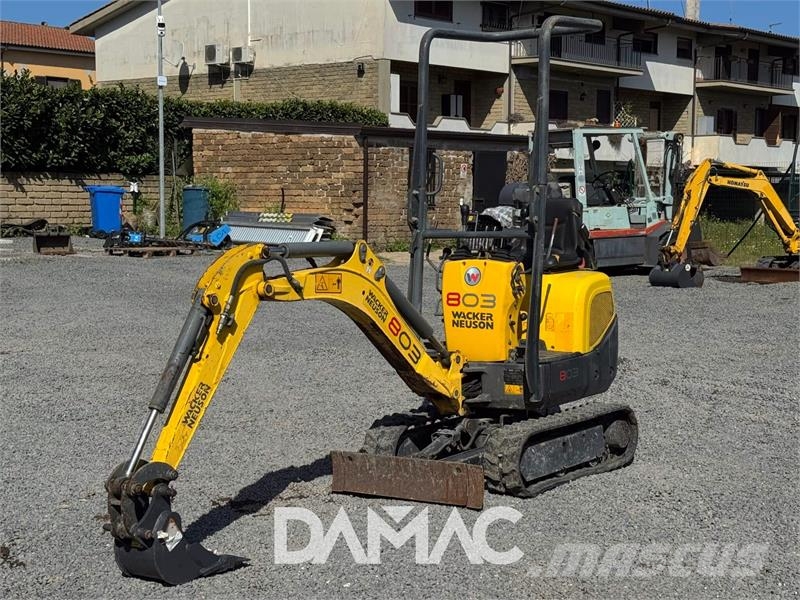 Wacker Neuson 803 Mini ekskavatörler, 7 tona dek