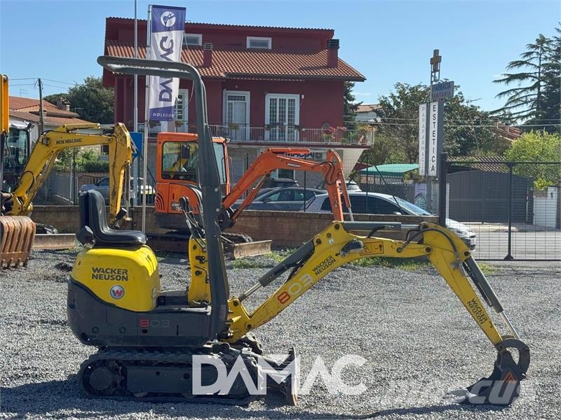Wacker Neuson 803 Mini ekskavatörler, 7 tona dek