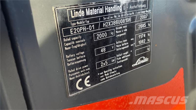 Linde E20PH-01 Linde E20PH-01 2 tons El شاحنات الديزل