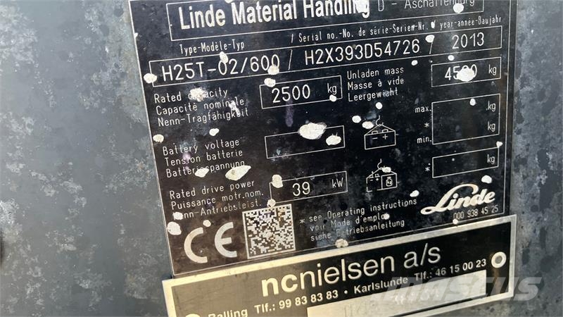 Linde H 25 EVO Linde H 25 EVO kun 3538 timer Dieseltrukit