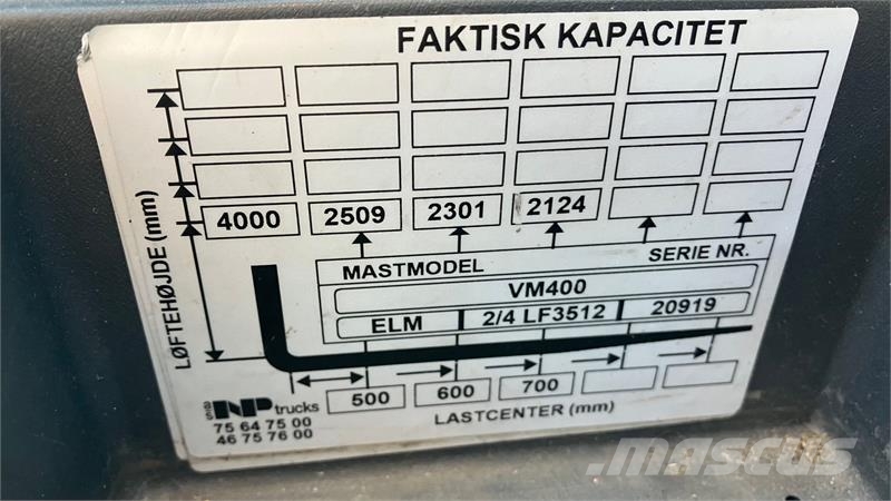 TCM FGE30 TCM FGE30 kun 2700 timer Dieseltrukit