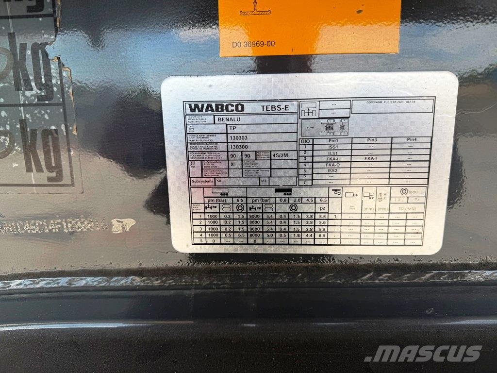 Benalu 60m3 med plastik Ανατρεπόμενες ημιρυμούλκες