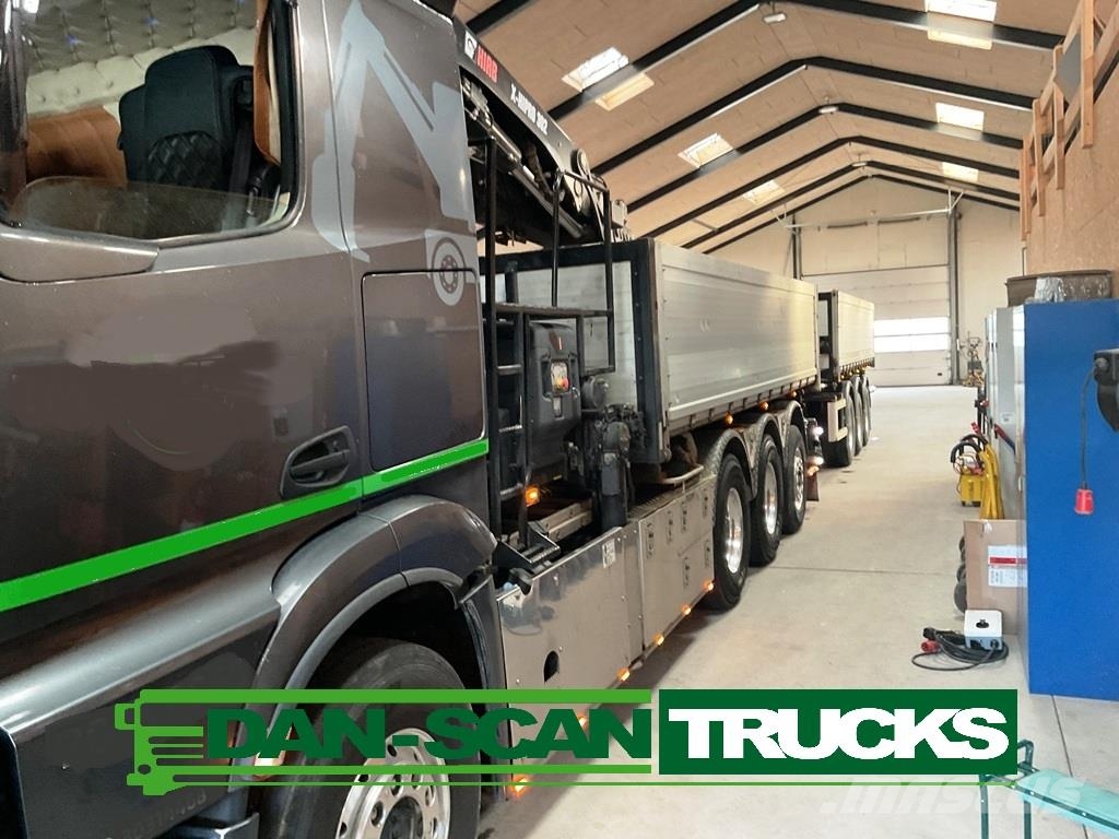 Mercedes-Benz 3256 8x4*4 Hiab 302 kran inkl. kærre Kiperi kamioni