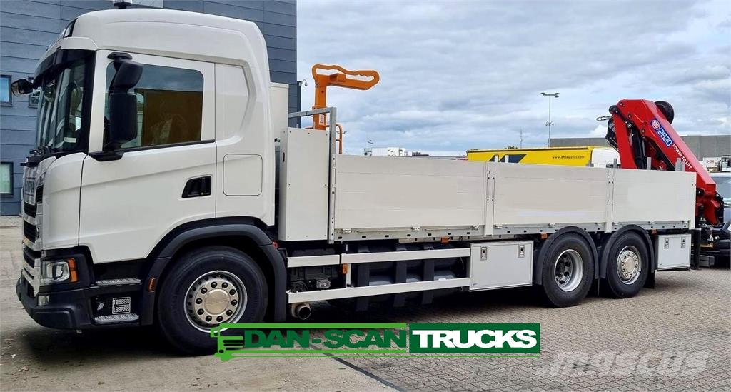 Scania G410 GAS HMF 2820 kran Camiones grúa