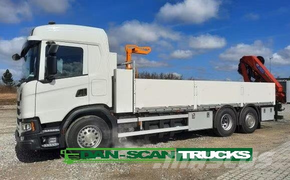 Scania G410 GAS HMF 2820 kran Camiones grúa