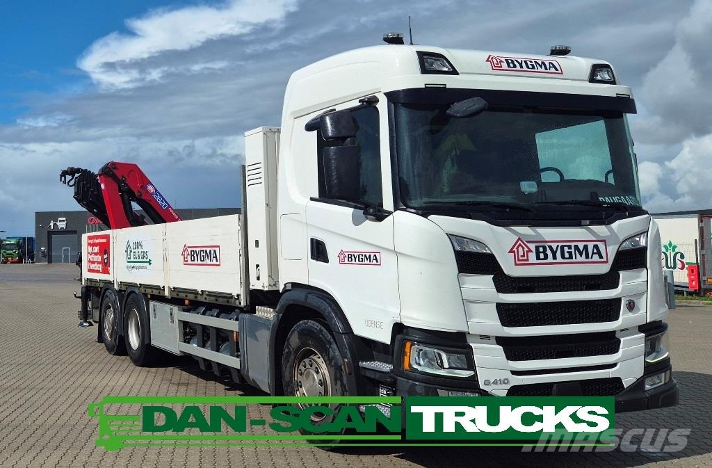 Scania G410 GAS HMF 2820 kran Kranwagen