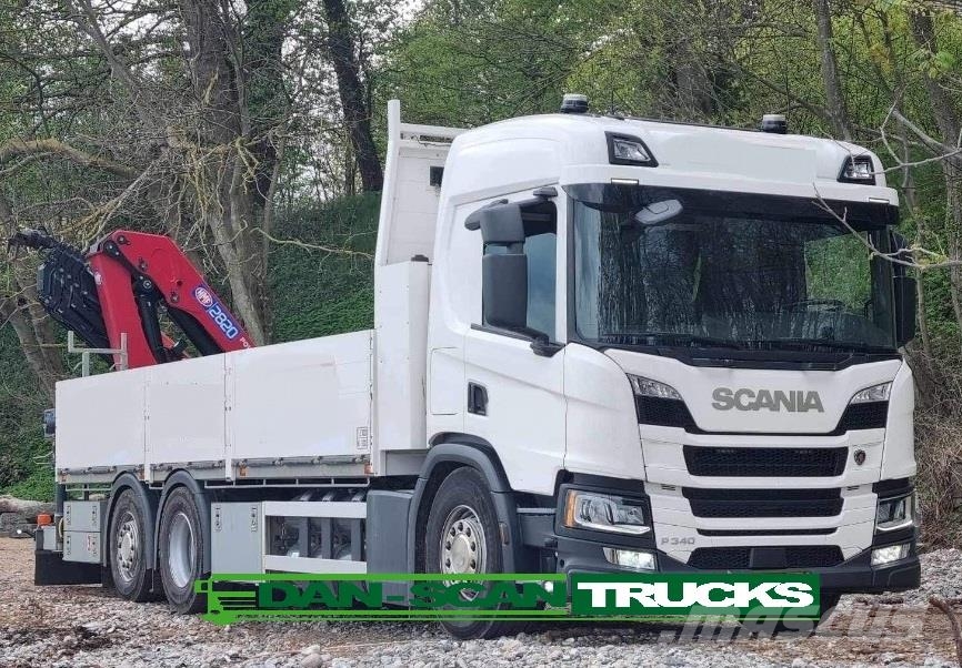 Scania P340 GAS med 2820 kran Kranwagen
