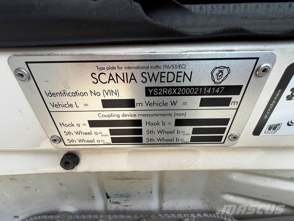 Scania R580 6x2 4500mm Chassis Cab trucks