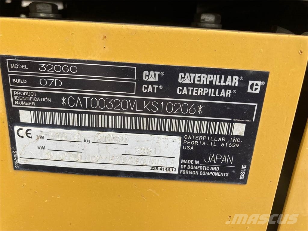 CAT 320GC Rupsgraafmachines