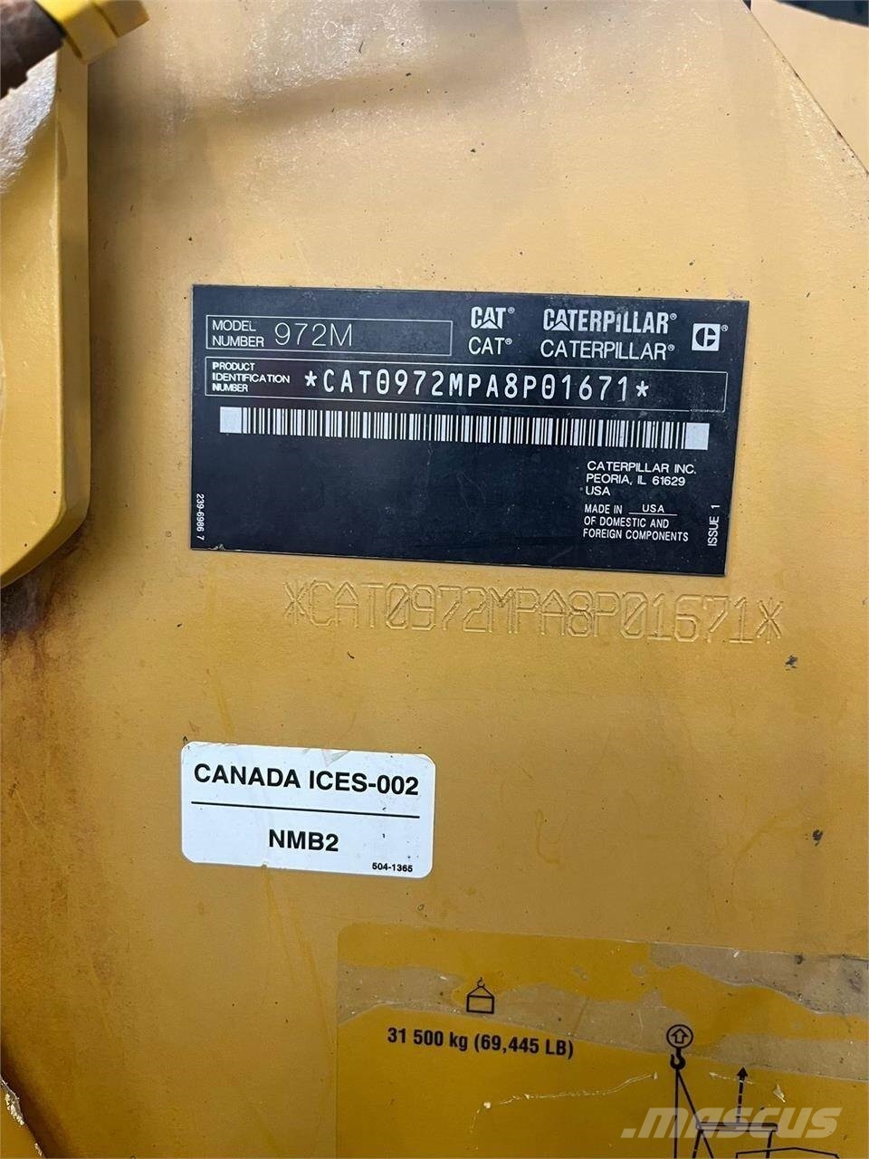 CAT 972M Φορτωτές με λάστιχα (Τροχοφόροι)