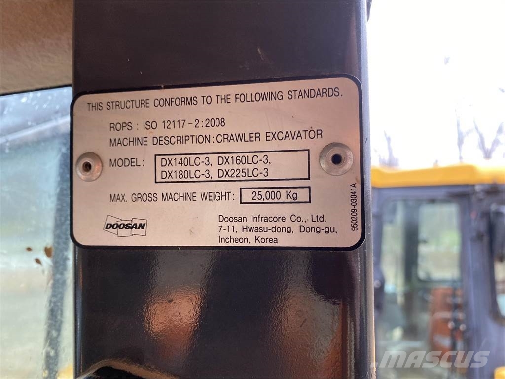 Doosan DX140 LC-3 Gravemaskiner på larvebånd