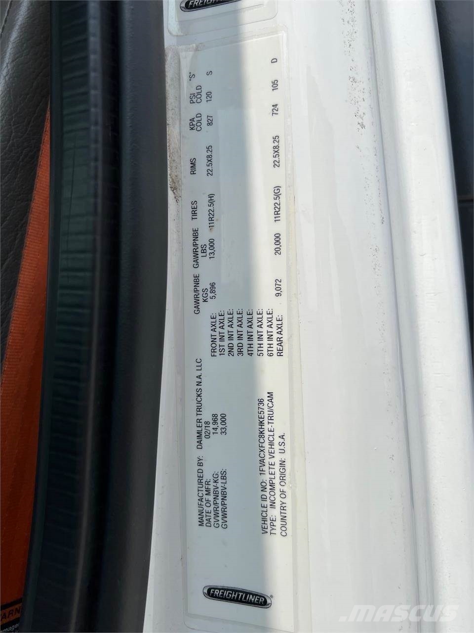 Freightliner BUSINESS CLASS M2 106 건설 장비 - 기타
