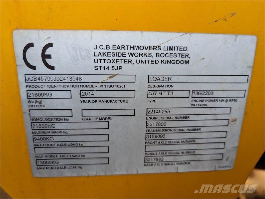 JCB 457 Hjullastare