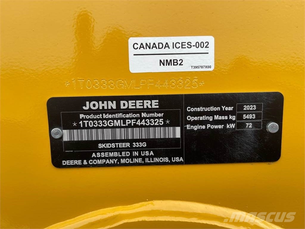 John Deere 333G Trituradoras forestales