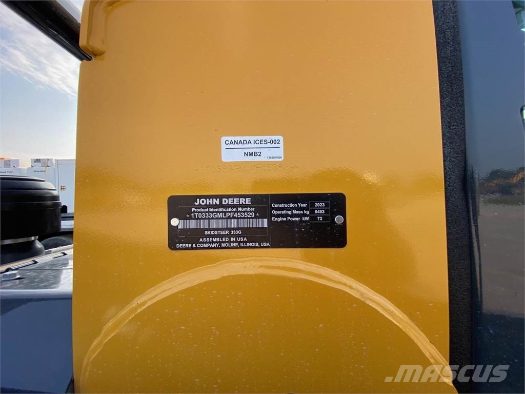 John Deere 333G 滑移轉向裝載機