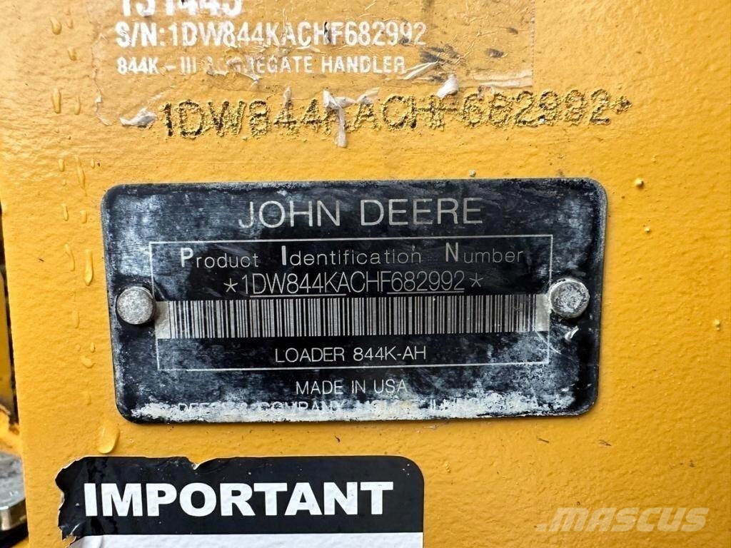 John Deere 844KIII Cargadoras sobre ruedas