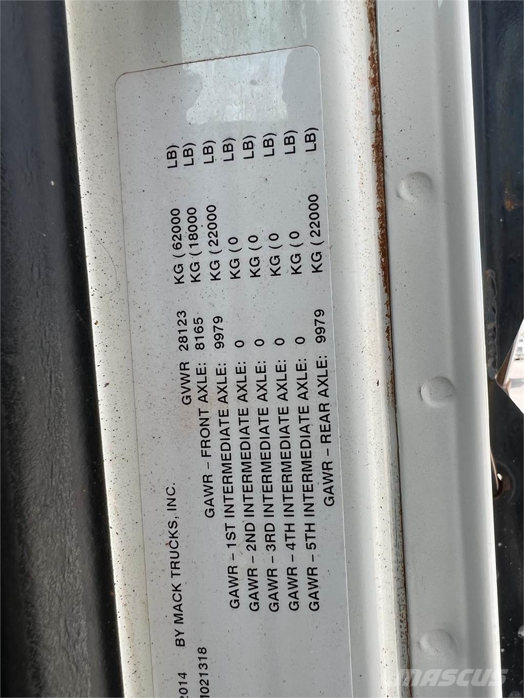 Mack GRANITE GU713 Entreprenør - Andet