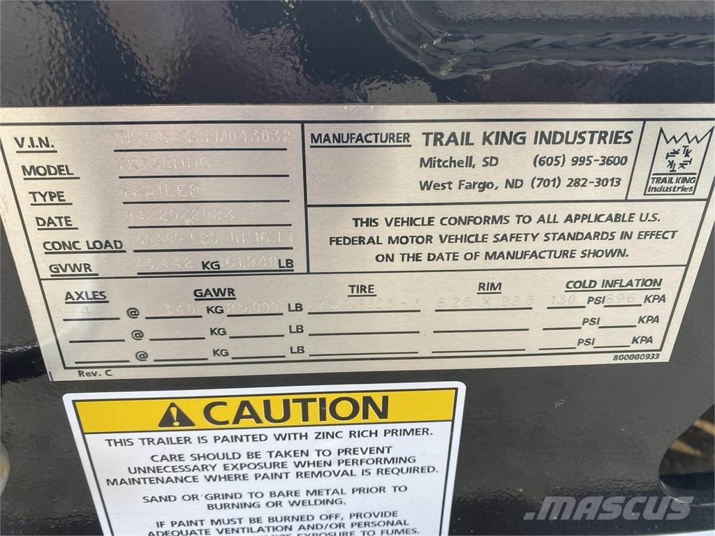 Trail King  Semi remorque surbaissée