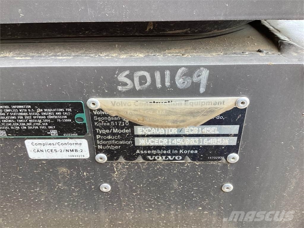 Volvo ECR145EL 대형 굴삭기 29톤 이상