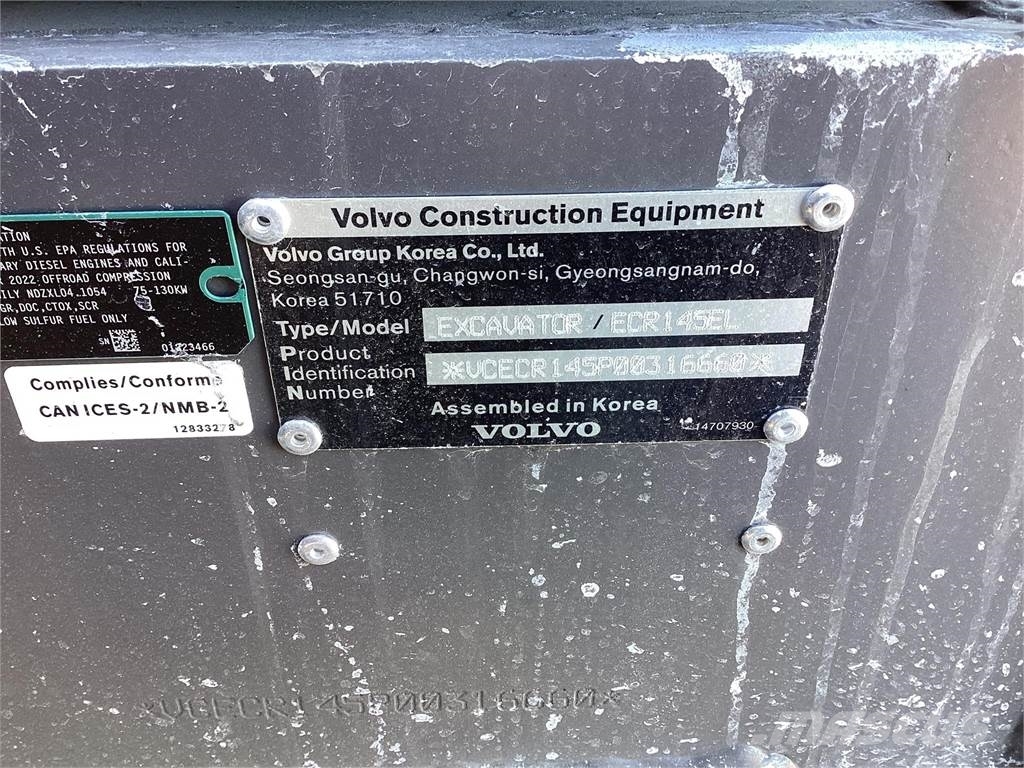 Volvo ECR145EL 대형 굴삭기 29톤 이상