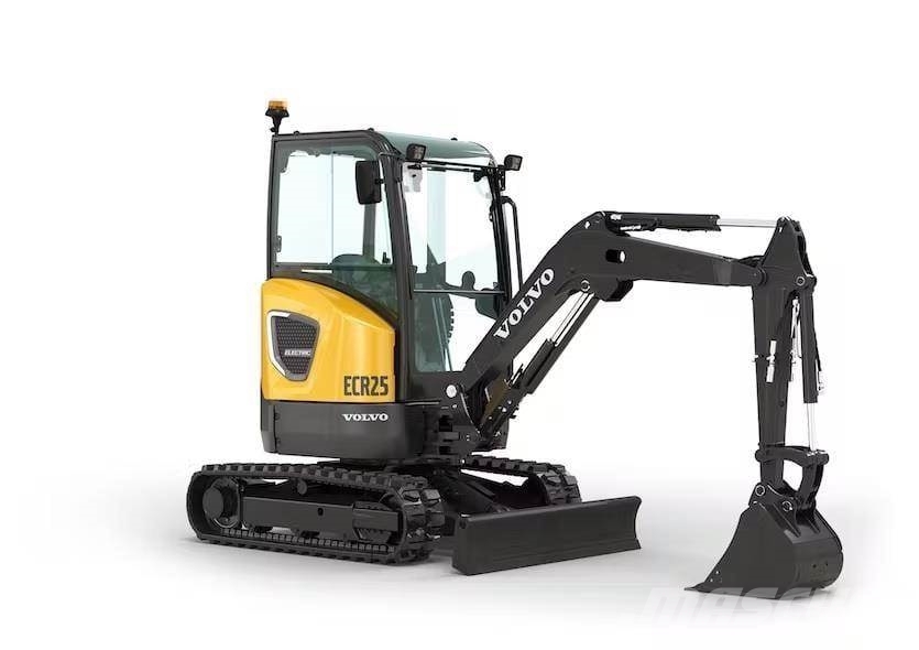 Volvo ECR25 ELECTRIC Mini ekskavatörler, 7 tona dek