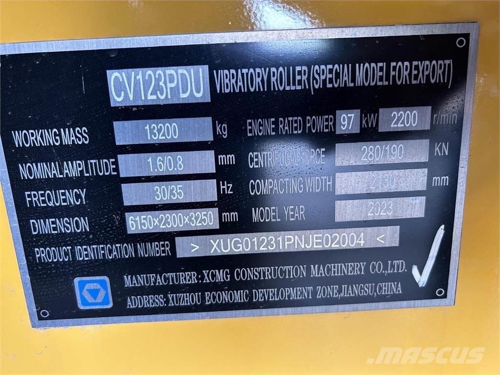 XCMG CV123PDU Twin drum rollers