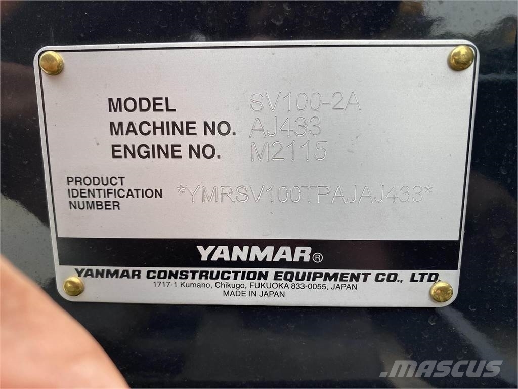 Yanmar SV100-2A Εκσκαφείς με ερπύστριες